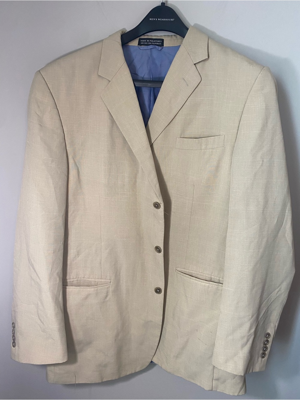 jf j.ferrar Cream Linen Blazer